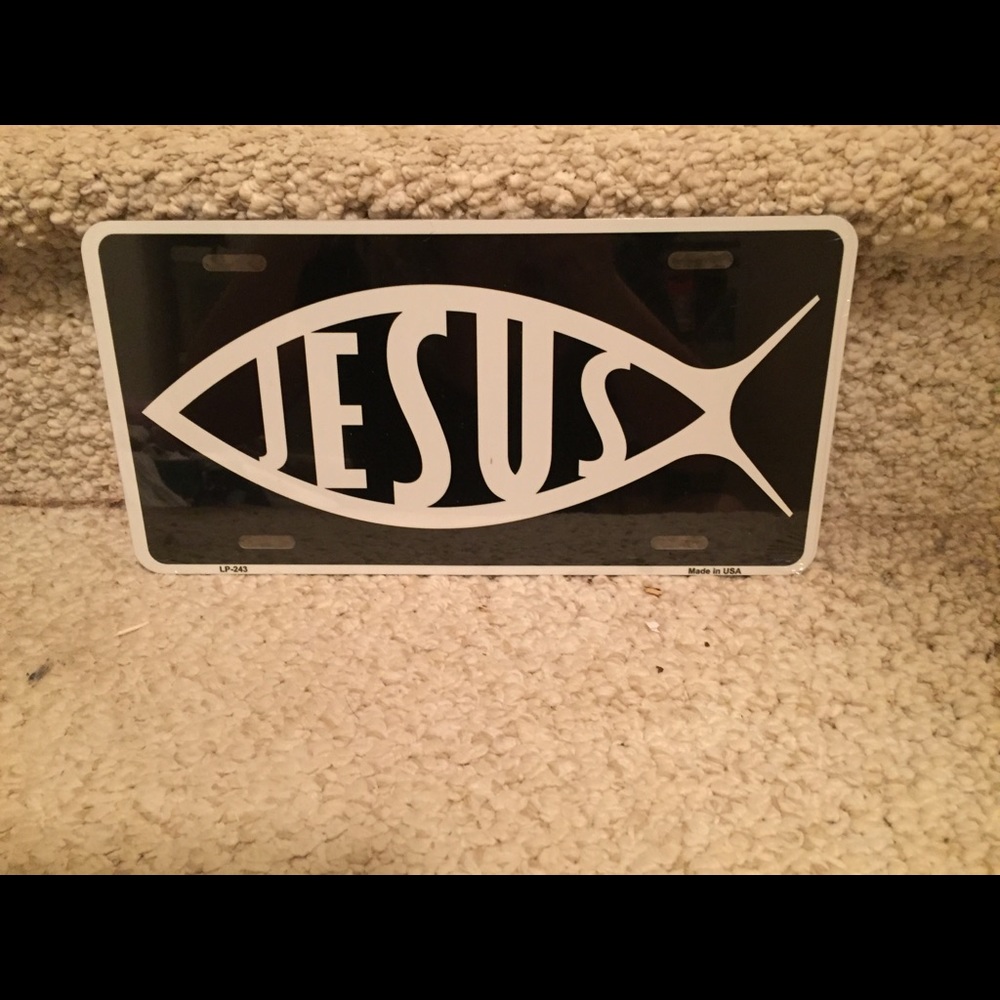 Jesus license plate